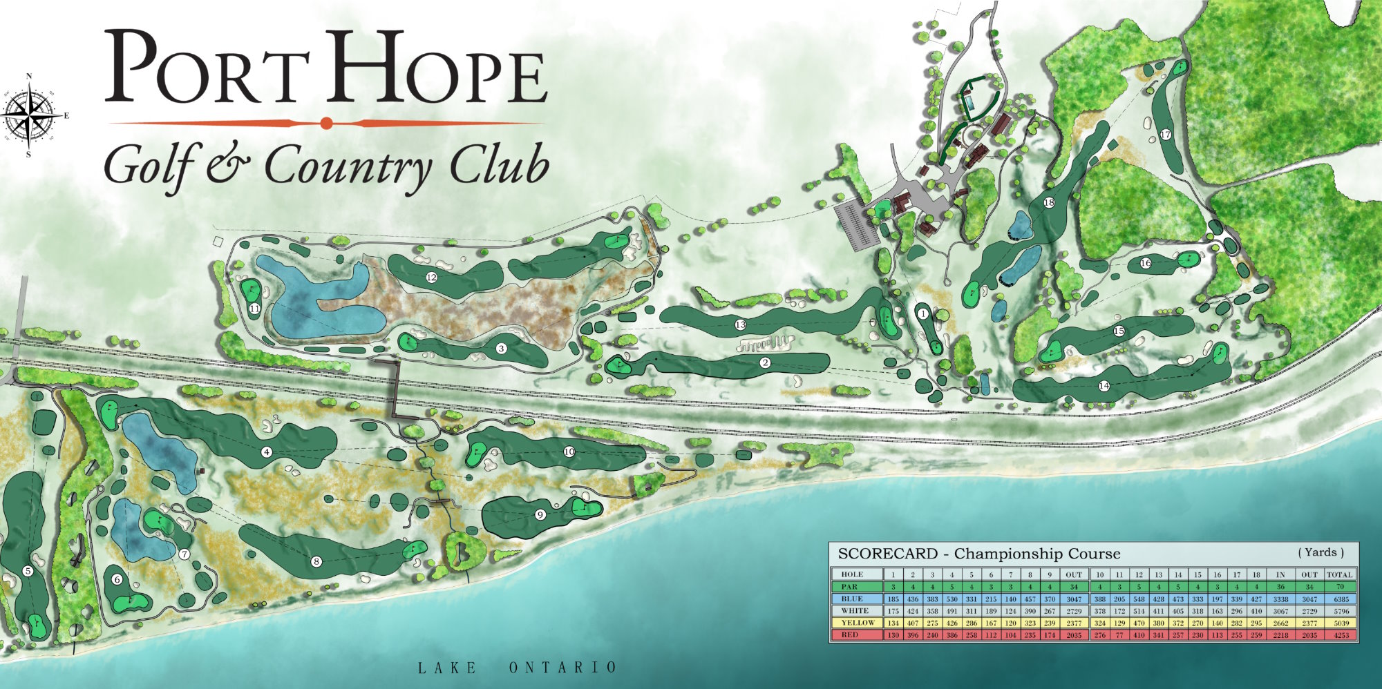 Golf Course Layout - Port Hope Golf and Country Club