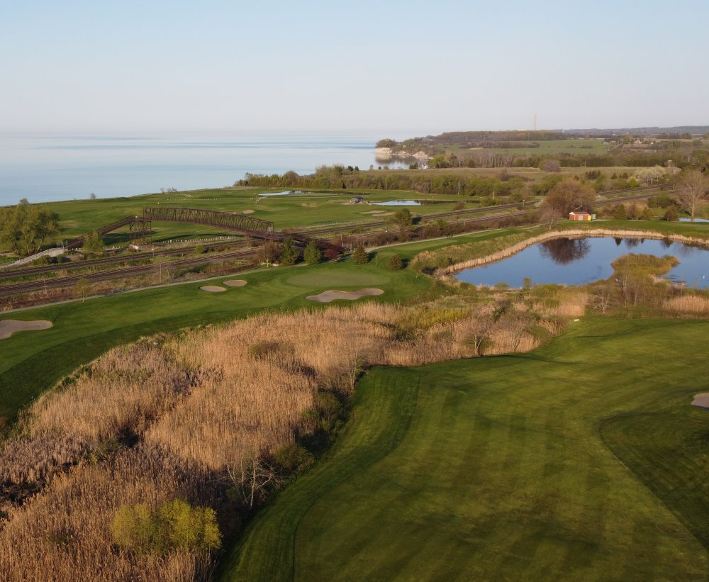 12th fairway aerial shot at Port Hope Golf and Country Club